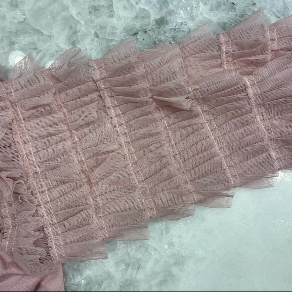 Chenault, Pink, Long Sleeve, Tulle Sleeves, Size Medium - Picture 6 of 6